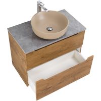 Тумба под раковину BelBagno Etna-H60 80 ETNA-H60-800-2C-SO-RN-P подвесная Rovere Nature — фото 8, Тумбы под раковину