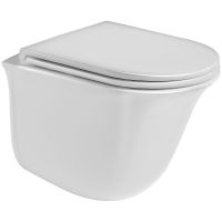 Унитаз WeltWasser Telbach 004 GL-WT 10000003668 подвесной Белый глянец с сиденьем Микролифт — фото 1, Подвесные унитазы