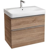 Тумба под раковину Geberit Smyle Square 75 500.353.JR.1 Пекан — фото 1, Тумбы под раковину