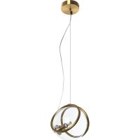 Подвесной светильник Divinare Hazel 5015/17 SP-1 Прозрачный Латунь — фото 1, Подвесные светильники