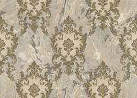 Обои Decori-Decori Carrara 2 83607 Винил на флизелине (1,06*10,05) Серый/Золотой, Дамаск — фото 2, Обои для стен