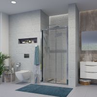 Товар: Душевая дверь Niagara Nova 130 NG-62-13A профиль Хром стекло прозрачное - фото 1 Душевая дверь Niagara Nova 130 NG-62-13A профиль Хром стекло прозрачное — фото 1, Раздвижные душевые двери