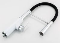 Смеситель для кухни Frap F4452-8 Белый Черный — фото 2, Смесители для кухни