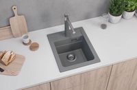 Кухонная мойка Alveus Granital Atrox 10 Concrete G81 400x500 1139770 Бетон — фото 3, Кухонные мойки