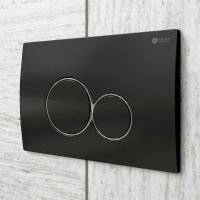 Комплект унитаза с инсталляцией Point Виктория PN48066BC с сиденьем Микролифт и Черной матовой Хром клавишей смыва — фото 11, Унитазы