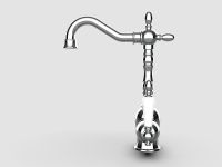 Смеситель для раковины GPD Retro MTL180 Хром — фото 2, Смесители