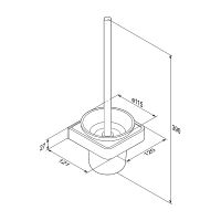 Товар: Ершик для унитаза Damixa Jupiter DA7733300 Черный Хром - фото 3 Ершик для унитаза Damixa Jupiter DA7733300 Черный Хром — фото 3, Ершики для унитаза