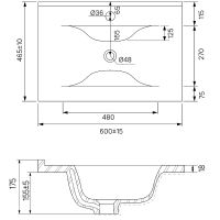Товар: Тумба с раковиной Iddis Oxford 60 OXF60N0i95K Синяя - фото 7 Тумба с раковиной Iddis Oxford 60 OXF60N0i95K Синяя — фото 7, Тумбы с раковиной