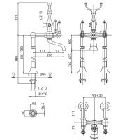 Товар: Смеситель для ванны Cezares First VDP FIRST-VDP-02-Bi Бронза - фото 2 Смеситель для ванны Cezares First VDP FIRST-VDP-02-Bi Бронза — фото 2, Смесители
