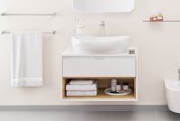 Товар: Тумба под раковину Excellent Tuto 60 MLEX.0102.600.WHBL подвесная Белый Дуб - фото 3 Тумба под раковину Excellent Tuto 60 MLEX.0102.600.WHBL подвесная Белый Дуб — фото 3, Мебель для ванной