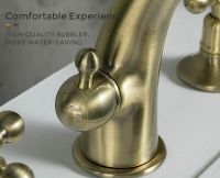 Смеситель на борт ванны Gappo G89-4 G1189-4 Бронза — фото 4, Смесители на борт ванны