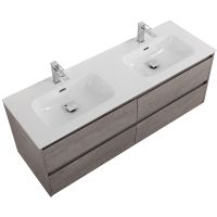 Тумба под раковину BelBagno Kraft 120 KRAFT-1200-4C-SO-2-CG подвесная Cemento Grigio — фото 3, Тумбы под раковину
