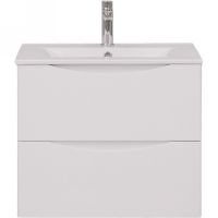 Тумба с раковиной Bond Wave 60 T01600-S05W подвесная Белая глянцевая — фото 1, Тумбы с раковиной