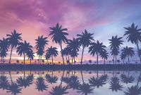 Фреска Ortograf Relax 34261 Фактура флок FLK Флизелин (4*2,7) Черный/Розовый/Голубой, Небо/Море/Пейзаж — фото 2, Фрески