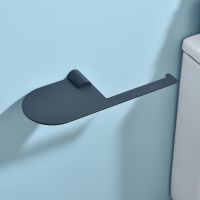 Держатель туалетной бумаги Raglo R300.03.06 с полкой Черный матовый — фото 9, Держатели туалетной бумаги