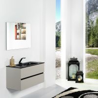 Тумба под раковину Boheme Armadi Art Vallessi 100 837-100-C mat подвесная Кашемир матовый — фото 2, Мебель для ванной