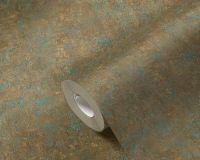 Обои AS Creation History of Art 37655-9 Винил на флизелине (0,53*10,05) Коричневый/Бирюзовый, Штукатурка — фото 3, Обои для стен