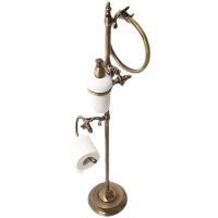 Напольная стойка Art&Max Barocco AM-2164-Br Бронза — фото 1, Стойки - набор держателей