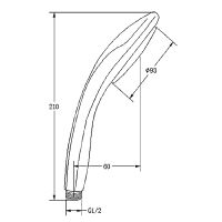 Ручной душ Frap F08-32 Хром Оранжевый — фото 6, Лейки для душа