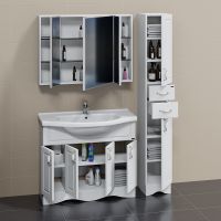 Тумба под раковину СанТа Верона 100 700114 Белая — фото 3, Тумбы под раковину