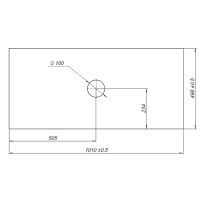 Столешница под раковину Allen Brau Fantasy 100 1.11010.B Бежевая — фото 9, Столешницы под раковину
