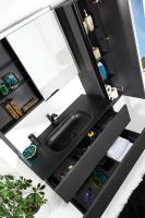 Товар: Шкаф пенал Boheme Armadi Art Vallessi 35 836-A matt подвесной Антрацит матовый - фото 4 Шкаф пенал Boheme Armadi Art Vallessi 35 836-A matt подвесной Антрацит матовый — фото 4, Мебель для ванной