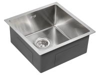 Кухонная мойка Paulmark Gerberg 44 Uni PM254444-BS Брашированная сталь — фото 2, Кухонные мойки