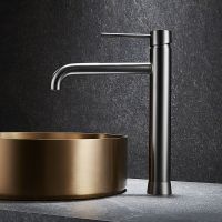 Смеситель для раковины Black&White Universe U7600GM 7600U Gun Metal — фото 2, Смесители