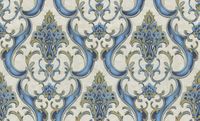 Обои Emiliana Parati Damasco Reale 73402 Винил на флизелине (1,06*10,05) Бежевый/Голубой/Золото, Дамаск — фото 3, Обои для стен