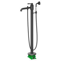 Смеситель для ванны Timo Arisa 5300/03Y-CR Черный — фото 1, Смесители напольные