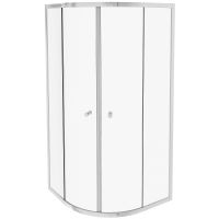 Душевой уголок Jacob Delafon Serenity 90x90 E14R90-GA профиль Хром стекло прозрачное — фото 6, Душевые уголки четверть круга