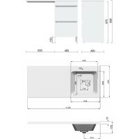 Товар: Тумба с раковиной Orange Sistema 110 R ST-110TUW+RAR Белая глянцевая - фото 14 Тумба с раковиной Orange Sistema 110 R ST-110TUW+RAR Белая глянцевая — фото 14, Тумбы с раковиной
