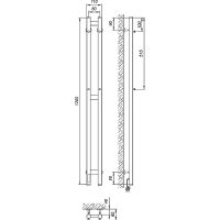 Электрический полотенцесушитель Laris Прайм Дуэт ЧКЧ 80х1200 L 73207608 Черный муар — фото 10, Электрические полотенцесушители