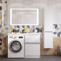 Тумба под раковину Aquaton Лондри 120 R 1A235901LH010 Белый глянец — фото 5, Тумбы под раковину