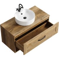 Тумба под раковину Aqwella Craft 100 CRF0110DB подвесная Дуб балтийский — фото 2, Мебель для ванной