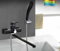 Смеситель для ванны Gappo G50 G2250 универсальный Черный матовый — фото 3, Смесители