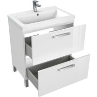 Тумба под раковину Cersanit Melar 70 64129 подвесная Белая — фото 5, Мебель для ванной