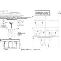 Товар: Потолочный светильник Crystal Lux CLT 017W3 D230 WH Белый - фото 2 Потолочный светильник Crystal Lux CLT 017W3 D230 WH Белый — фото 2, Светильники