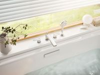 Смеситель на борт ванны Kludi Pure Solid 344230575 Хром — фото 2, Смесители на борт ванны