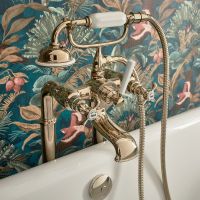 Смеситель для ванны Jacob Delafon Cleo 1889 E24314-BGG Золото глянцевое — фото 2, Смесители