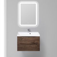 Тумба под раковину BelBagno Marino 70 MARINO-700-2C-SO-RW-P подвесная Rovere Moro — фото 5, Тумбы под раковину