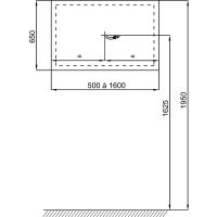 Зеркало Jacob Delafon 160 EB1447-NF с подсветкой с подогревом и ИК-выключателем — фото 4, Зеркала в ванную комнату