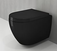 Товар: Унитаз Bocchi Venezia 1295-005-0129 подвесной Черный глянцевый без сиденья - фото 2 Унитаз Bocchi Venezia 1295-005-0129 подвесной Черный глянцевый без сиденья — фото 2, Унитазы