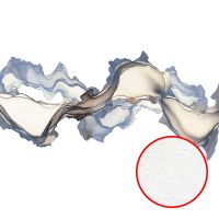 Фреска Ortograf Fluid art 34073 Фактура бархат FX Флизелин (4,3*2,7) Белый/Синий/Бежевый, Абстракция арт-34073 (бархат FX) — фото 1, Фрески