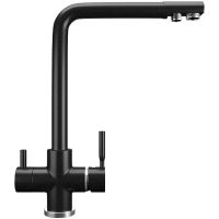 Смеситель для кухни Ulgran Classic U-016-344 Ультра-черный — фото 1, Смесители