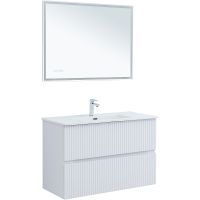 Товар: Тумба под раковину Aquanet Джейн 100 313288 подвесная Белая матовая - фото 10 Тумба под раковину Aquanet Джейн 100 313288 подвесная Белая матовая — фото 10, Мебель для ванной