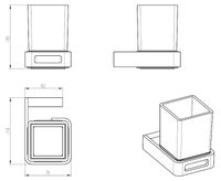 Стакан для зубных щеток Boheme Q 10944-MW Белый матовый — фото 2, Мыльницы