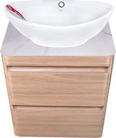 Тумба под раковину Style Line Атлантика Люкс Plus 60 подвесная Ясень перламутр арт-СС-00002217 — фото 4, Тумбы под раковину