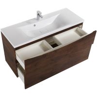 Тумба под раковину BelBagno Marino-H60 110 MARINO-H60-1100-2C-SO-RW-P подвесная Rovere Moro — фото 5, Тумбы под раковину