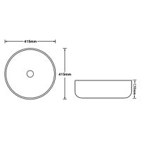 Раковина-чаша SantiLine 41 SL-7026 Коричневый мрамор — фото 2, Раковины накладные